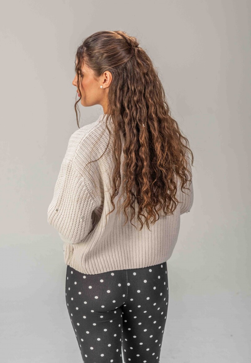 Sweater Brillo Beige