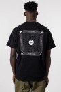 S/S Heart Bandana T-Shirt Negro