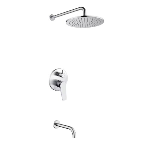 Griferia de ducha Monocomando embutida con Transferencia Chronos Cromado Griferia De Ducha Monocomando Embutida Con Transferencia Chronos Cromado