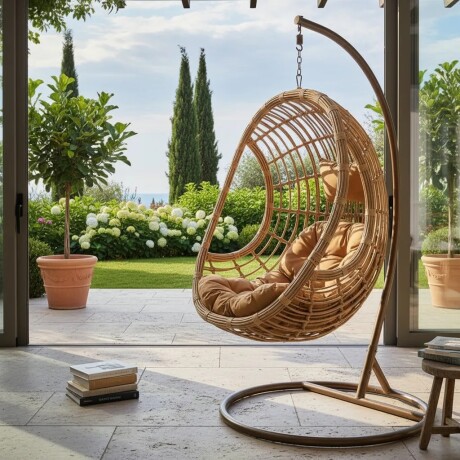 Sillón Colgante Bali Marrón Altura 196cm x Ancho 105cm x Largo 105cm Sillón Colgante Bali Marrón Altura 196cm x Ancho 105cm x Largo 105cm