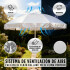 Sombrilla De Playa Reforzada 2.30m Grande Jardin Patio Con Filtro Uv Imback Color Blanco Sombrilla De Playa Reforzada 2.30m Grande Jardin Patio Con Filtro Uv Imback Color Blanco