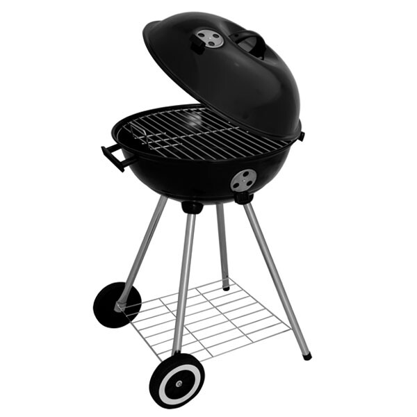 PARRILLA GUARAPARI CON TAPA 49X42X78CMS NEGRO