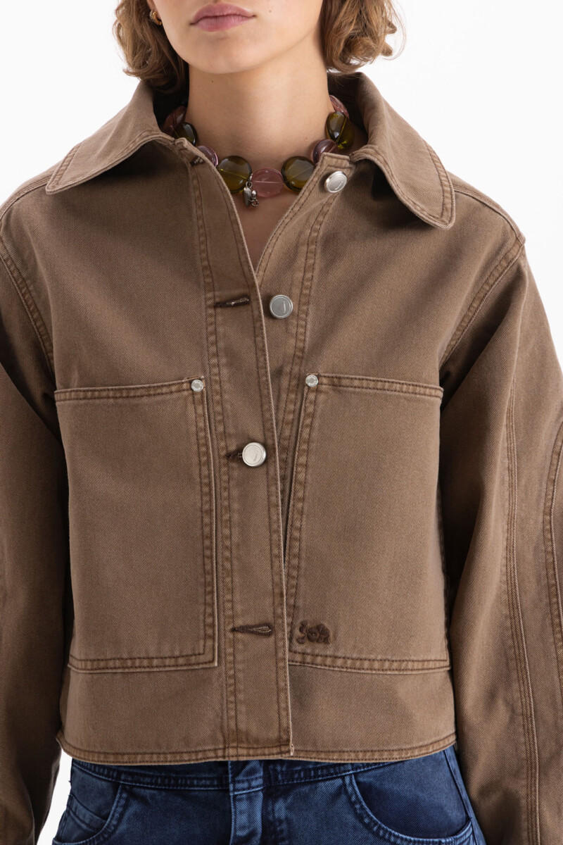 CHAQUETA WOOD Marron
