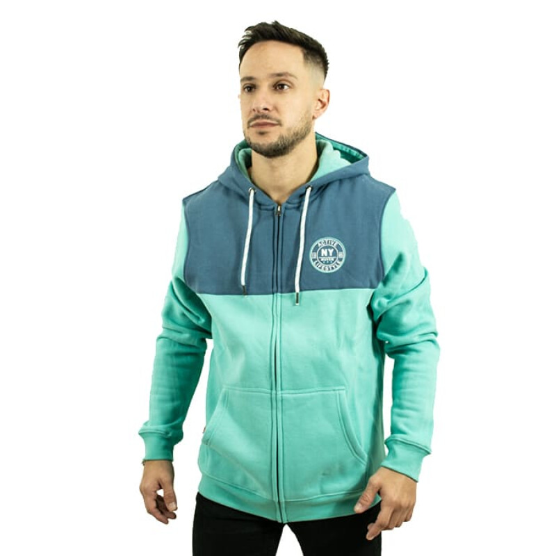 Campera Muvem Stars de Hombre Azul-agua Marina