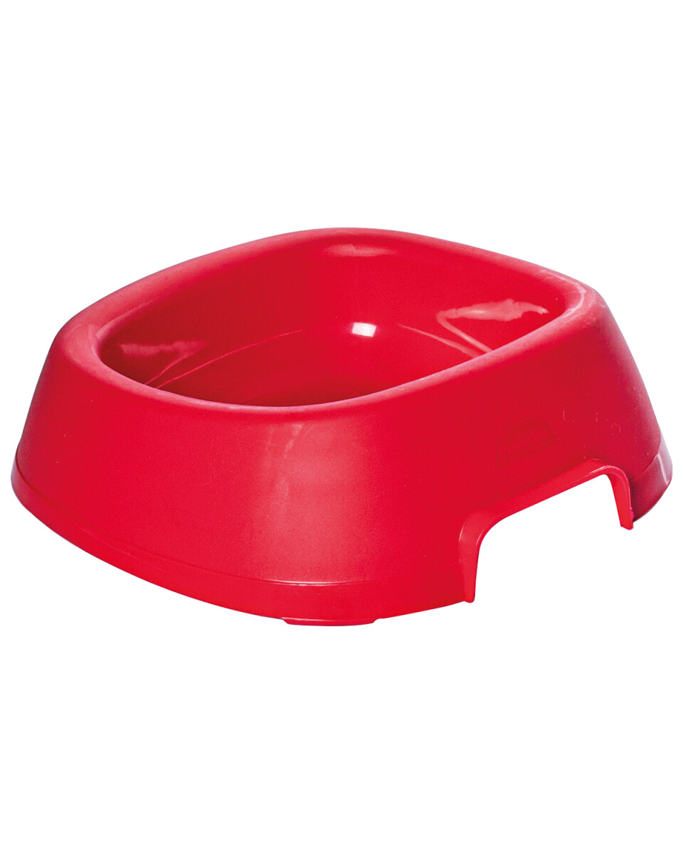 Bowl comedero de plástico para mascotas Plasutil 1.1lts - Rojo 