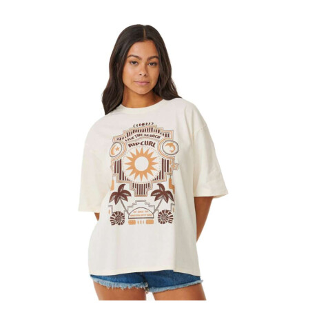 Remera MC Rip Curl Pacific Dreams Heritage Tee Blanco Hueso