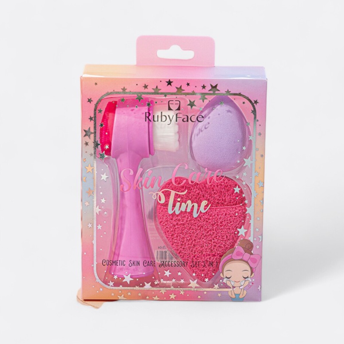 Set De Skincare Cuidado Facial - Rosa Oscuro 