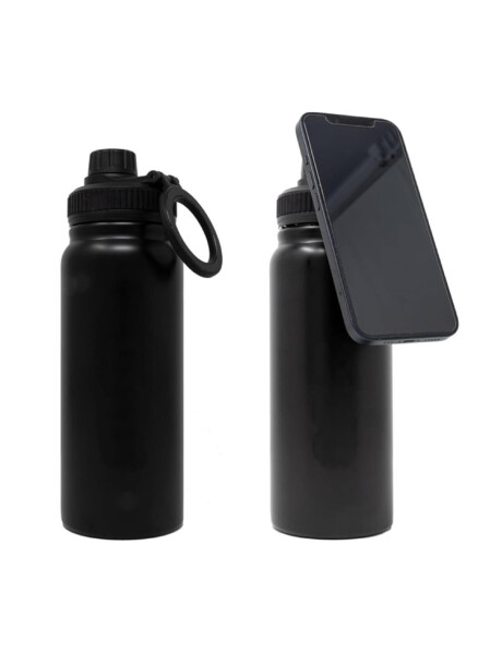 BOTELLA TERMICA CON IMAN P/CELULAR 960ML NEGRO BOTELLA TERMICA CON IMAN P/CELULAR 960ML NEGRO
