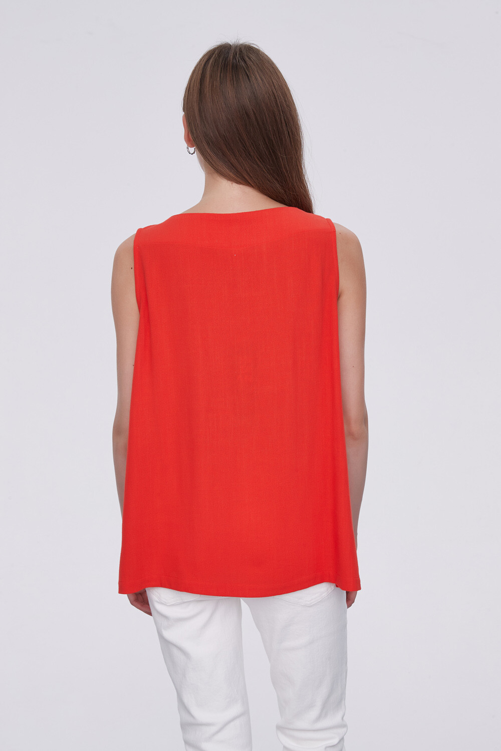 Musculosa Peder Rojo Anaranjado