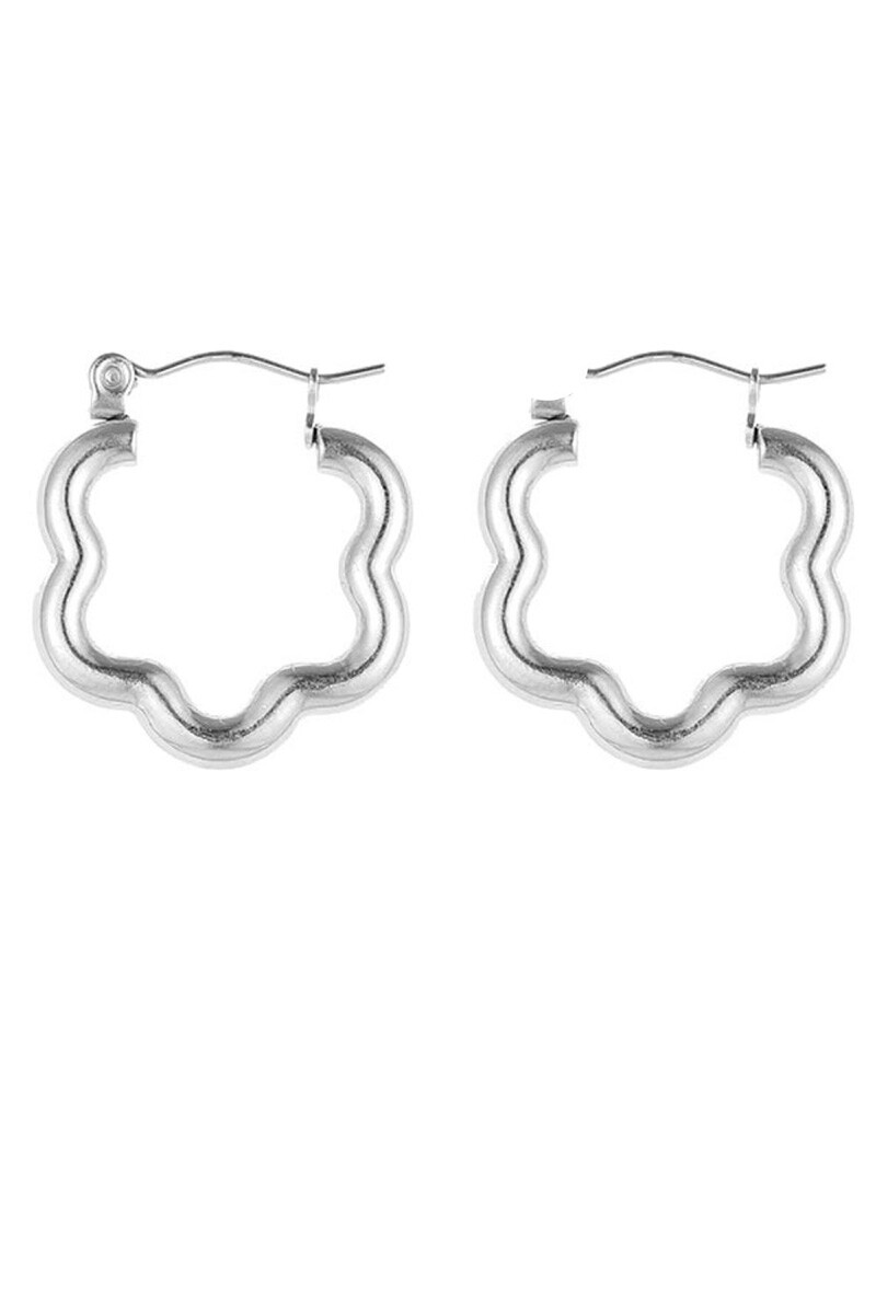 Aro con formas Plateado