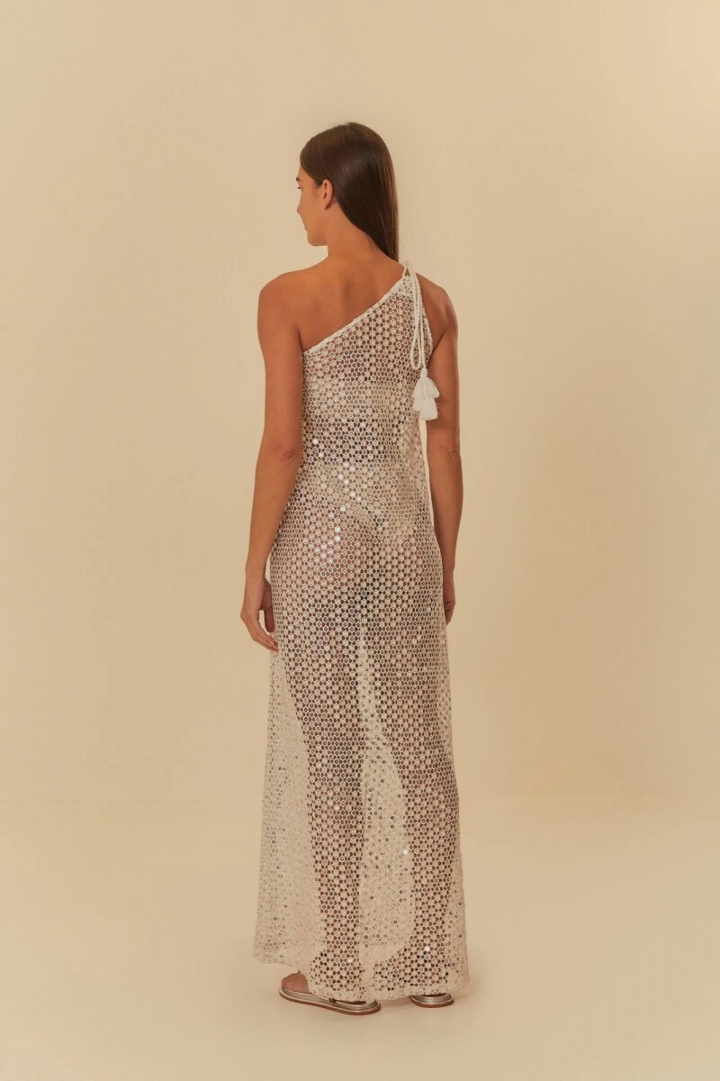 VESTIDO BRILLO Blanco