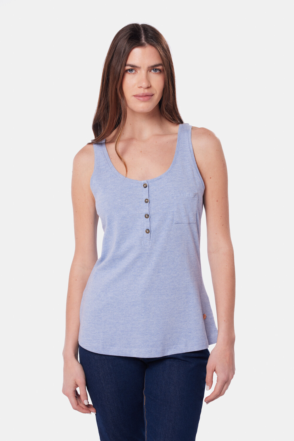 MUSCULOSA LISA Azul