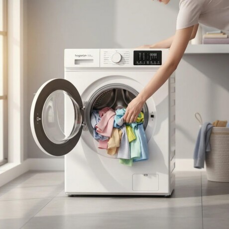 LAVARROPAS HOGARON CAPACIDAD 6KG CARGA FRONTAL Lavarropas HOGARON LHOG6WT 1900W Carga Frontal Capacidad 6Kg 16 Programas De Lavado - White