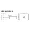 Pileta simple acero inox embutir 56x34x17 Forminox Pileta Simple Acero Inox Embutir 56x34x17 Forminox