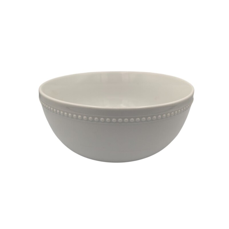 Ensaladera de Porcelana Blanca con Puntillo D26 x 11 cm ENSALADERA CON PUNTILLO D26X11CM PORCELANA BLANCO