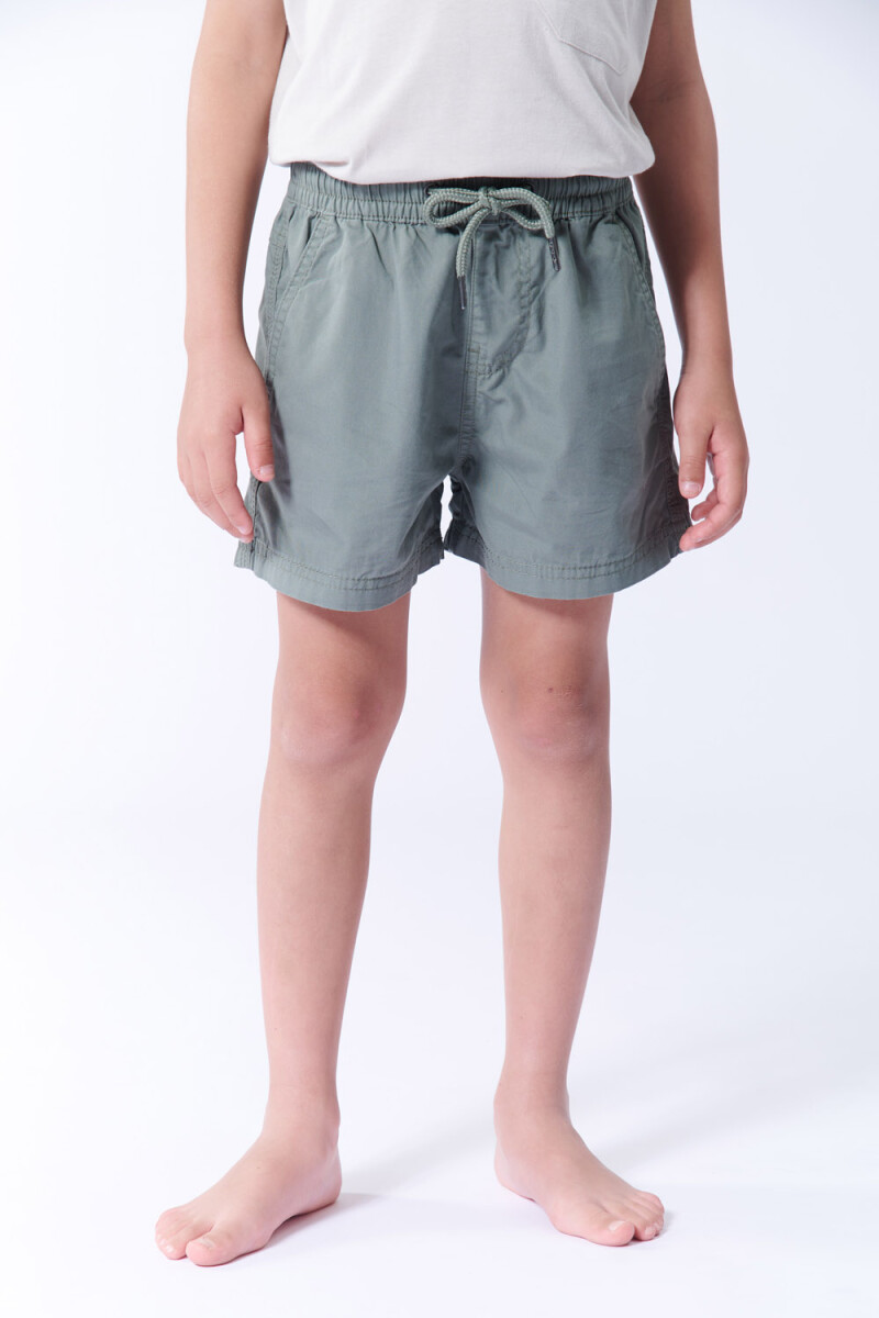 Short de baño algodón Verde