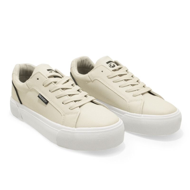 Championes Discovery calzado Casual vulcanizado alto de Mujer - DISCFW25829 Beige Claro