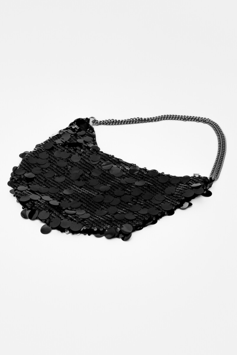 Cartera Sequins - Negro 