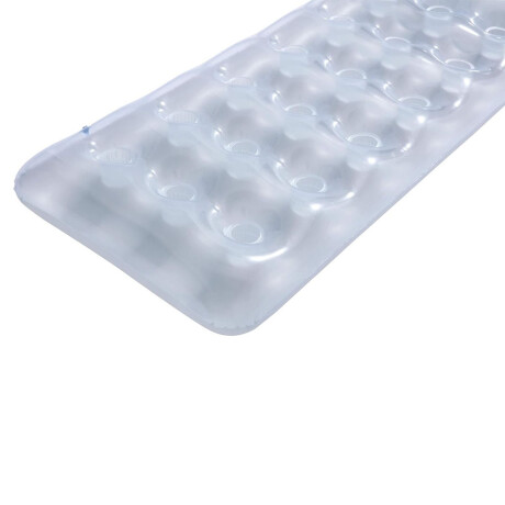 Colchoneta Inflable Flotador con Almohada p/ Piscina Bestway Transparente