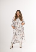 Vestido camisero 100% lino Blanco