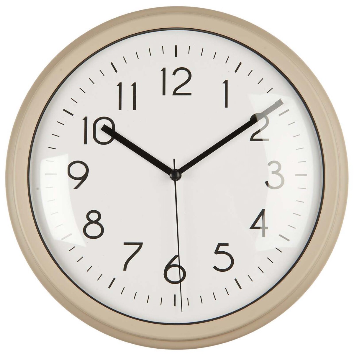 RELOJ PARED - PLASTICO NATURAL-BEIGE 9707 