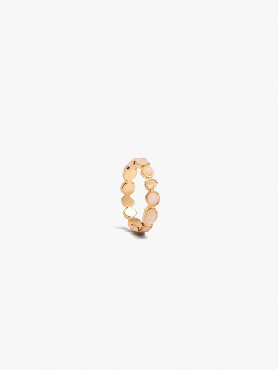Anillo Con Formas En Resina beige