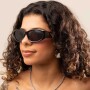 Lentes De Sol Alok Space Rave Cuadrado Ónix/Negro