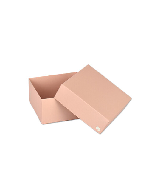 Caja laminada 04 - 12x12x6 cm NUDE