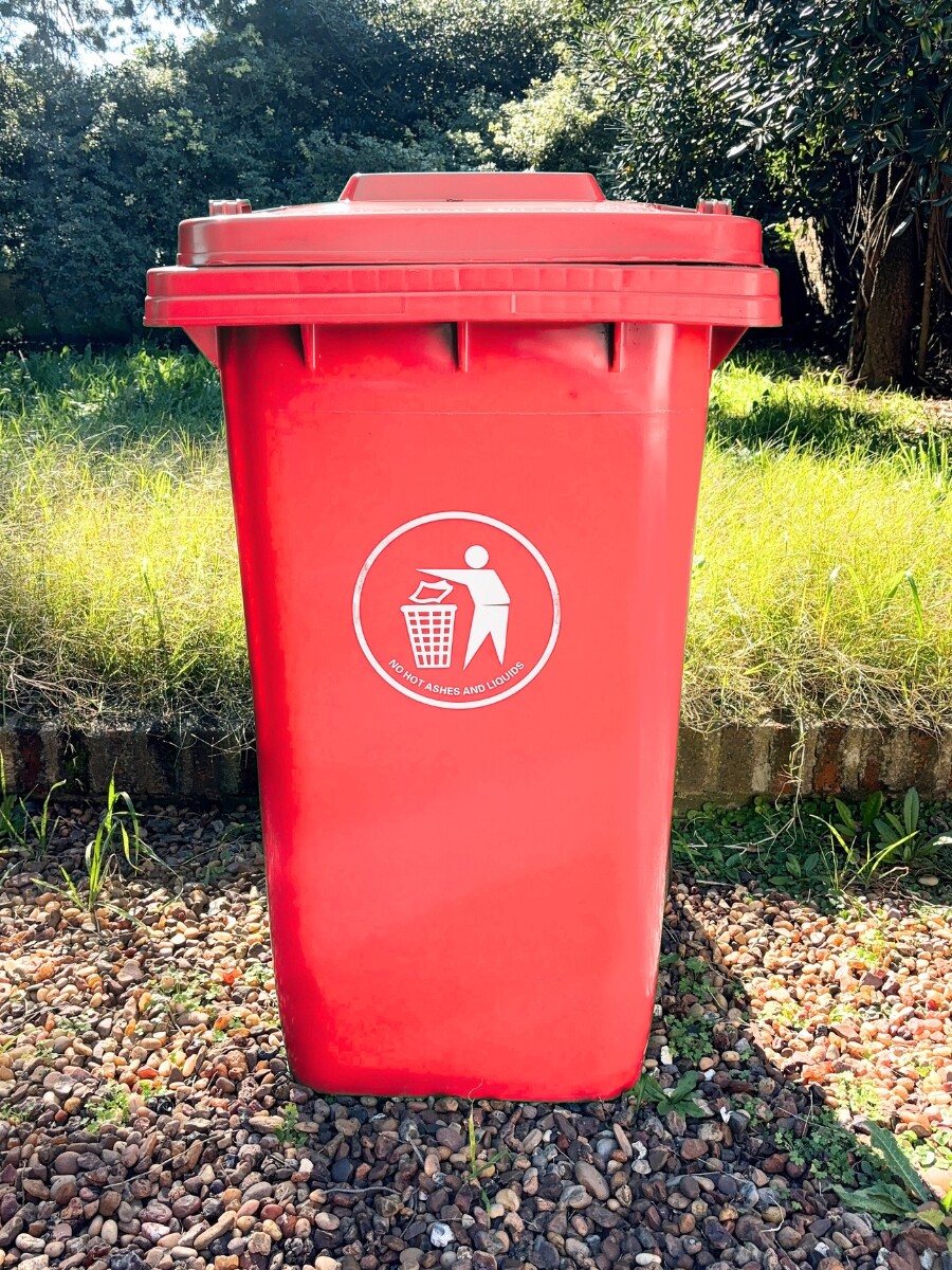 CONTENEDOR PARA RESIDUOS 120L - rojo 