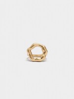 Anillo De Aro Irregular dorado
