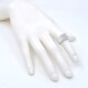 Anillo en oro 18k blanco con brillantes Anillo en oro 18k blanco con brillantes
