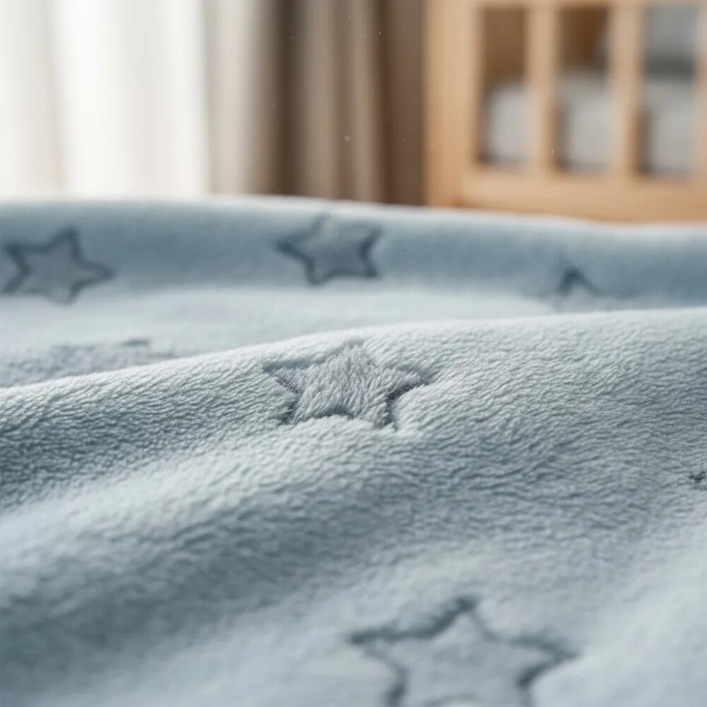 Manta estrellas BUBA clasica celeste