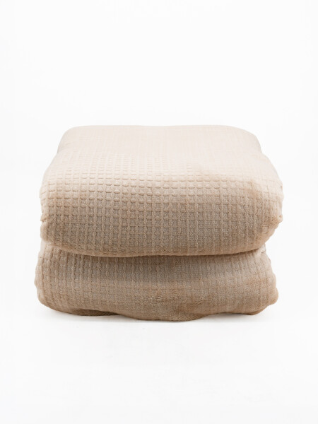 MANTA SHERPA LISA 2 PLAZAS BEIGE