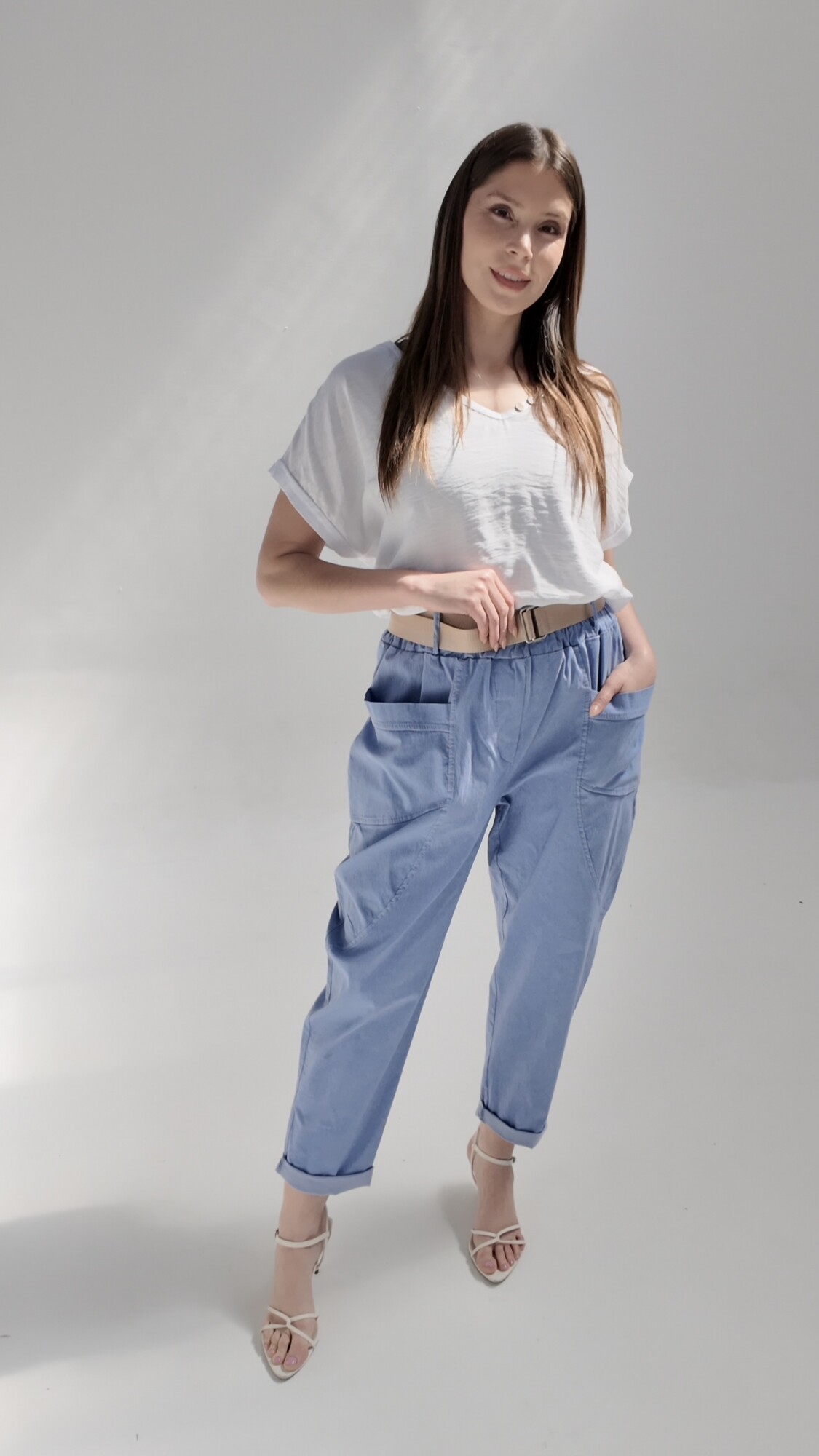 Pantalón Baggy Ignacia Celeste