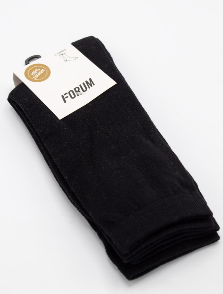 Media Casual Square Pack x 2 Pares Negro