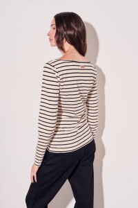 Remera Algodón Elastno Nácar