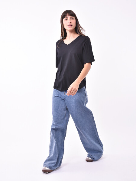 REMERA JASPA NEGRO