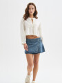 Falda Amet Azul Grisaceo
