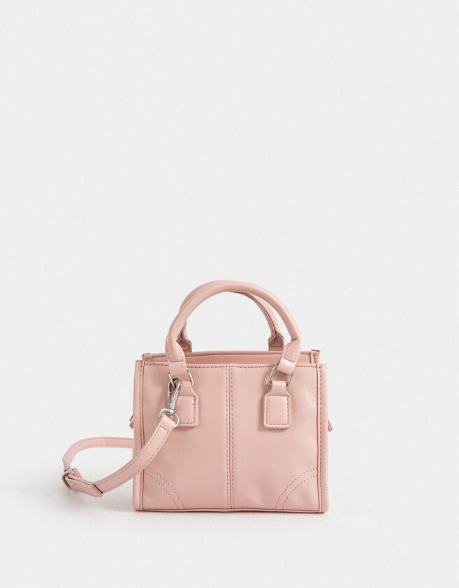 City Cartera City Cuerina - Rosa Viejo
