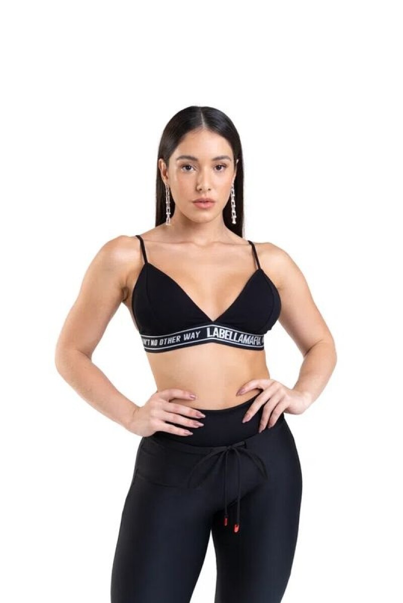 TOP COLOR NEGRO BY LA BELLAMAFIA 