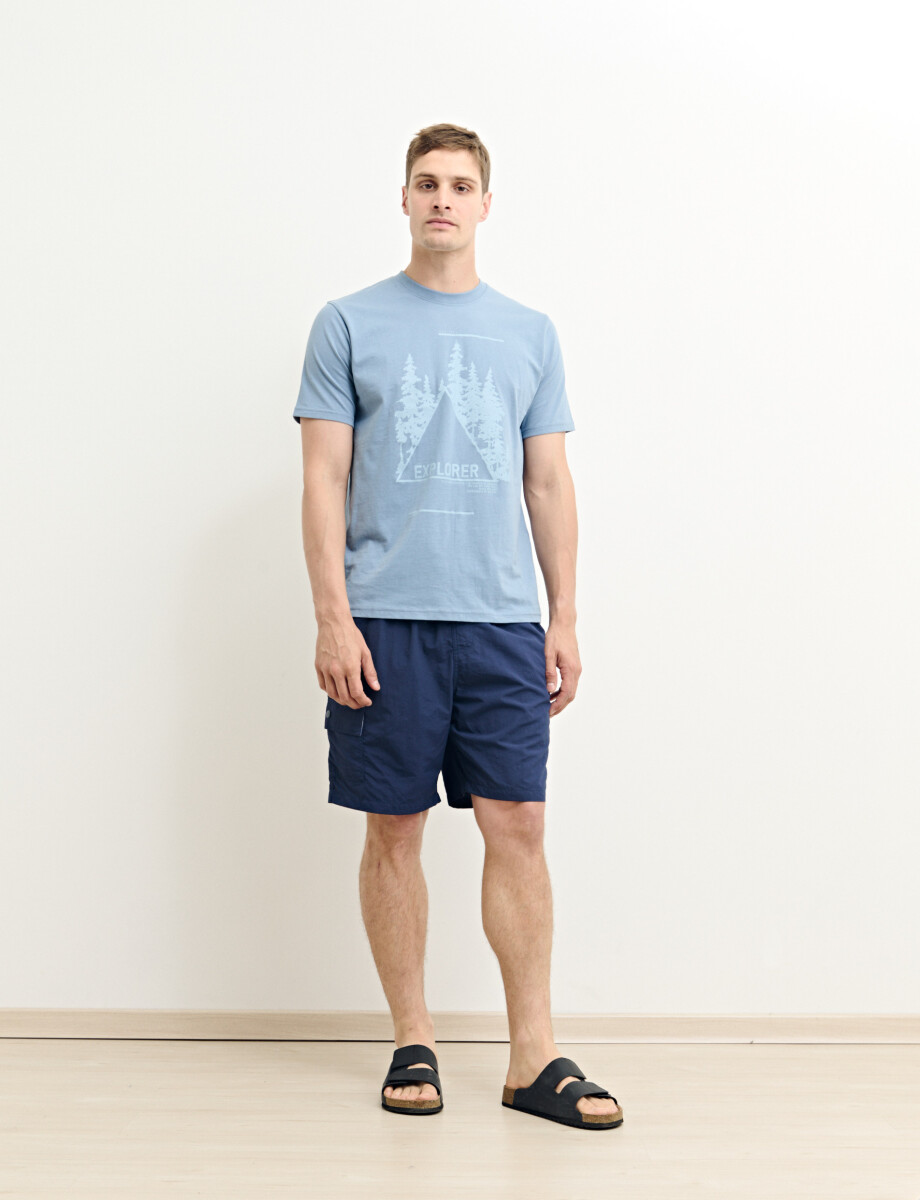 450401 SHORT HARRINGTON LABEL Azul Oscuro