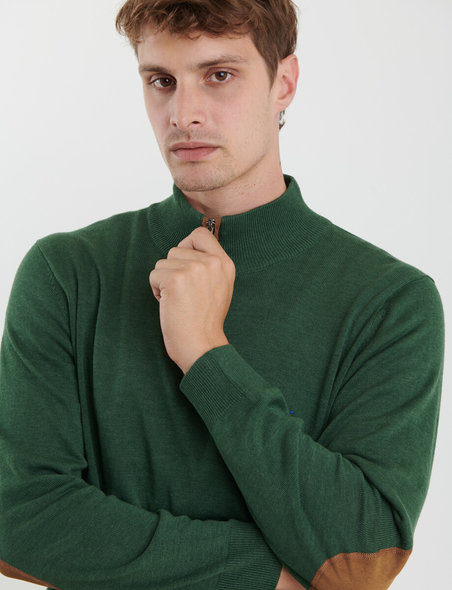 470996 SWEATER MEDIO CIERRE HARRINGTON LABEL Verde