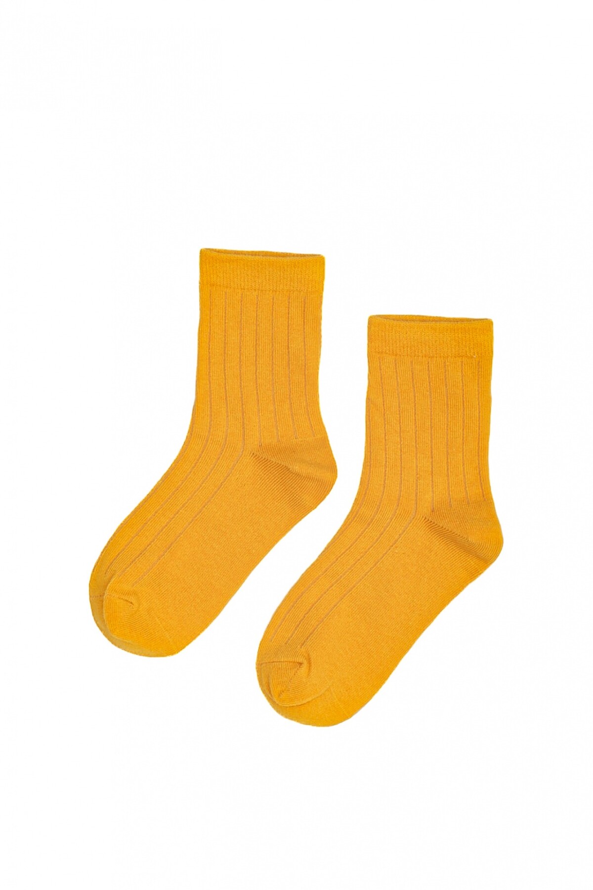 Medias Kids Rib Lisas Amarillo