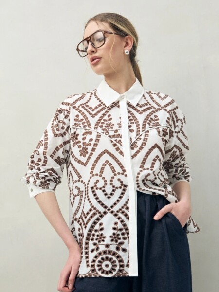 CAMISA D.CASSIN LIVO BLANCO