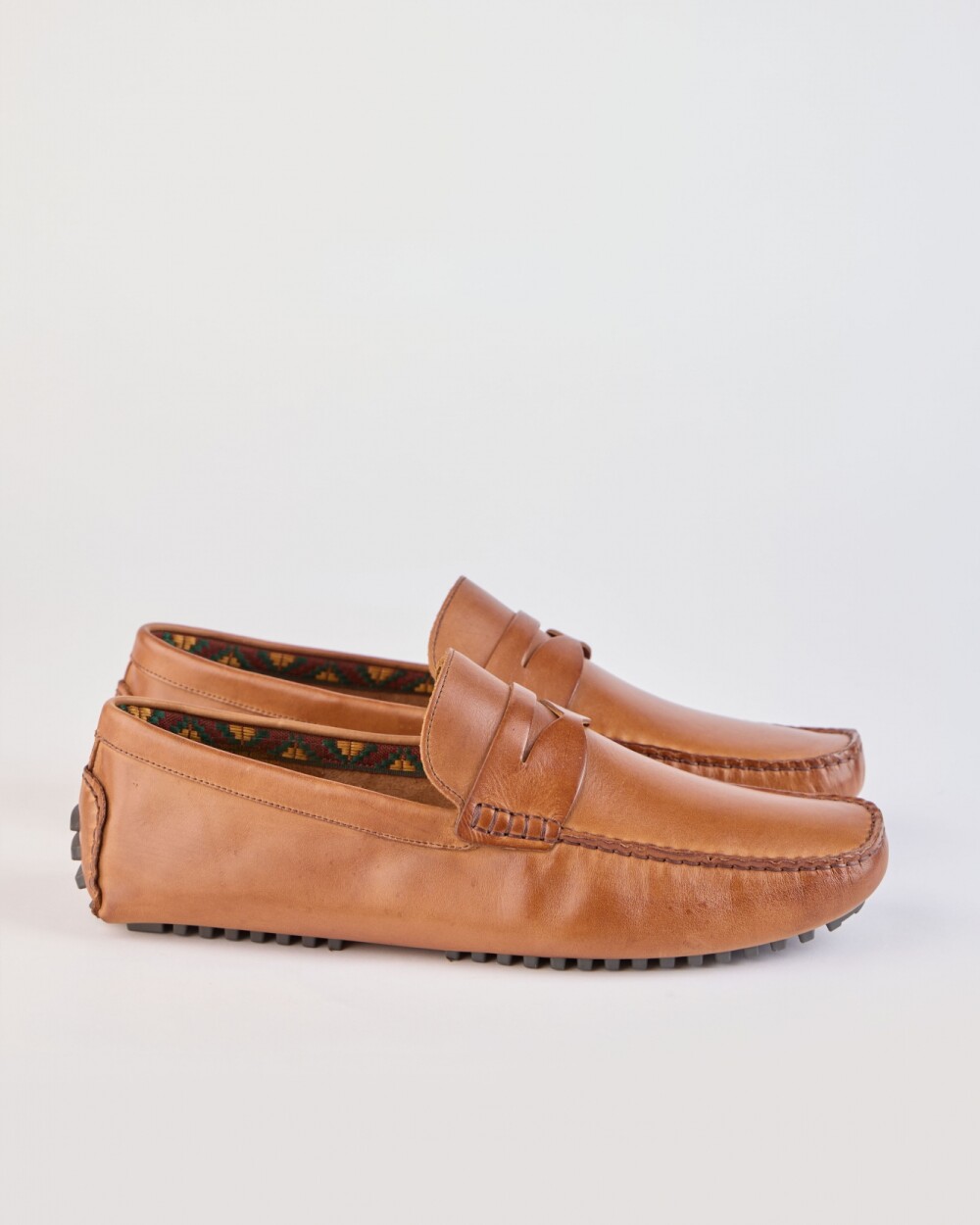 Mocasin Driver Cuero / Suela Goma - Whisky Mocasin Driver Cuero / Suela Goma - Whisky
