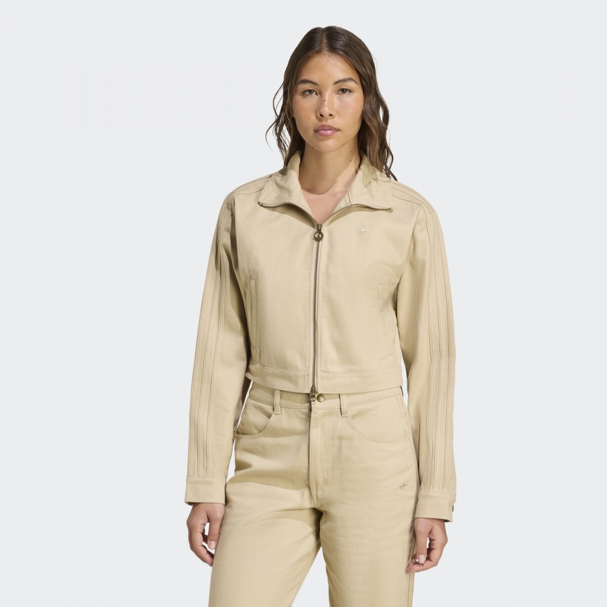 Campera Adidas Firebird - Beige 