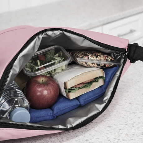 Lunchera térmica 6L con asa y correa para colgar 23x14x20cm Rosado