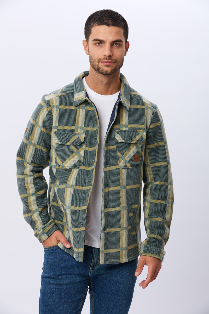 CAMISA LEÑADORA POLAR - Verde 