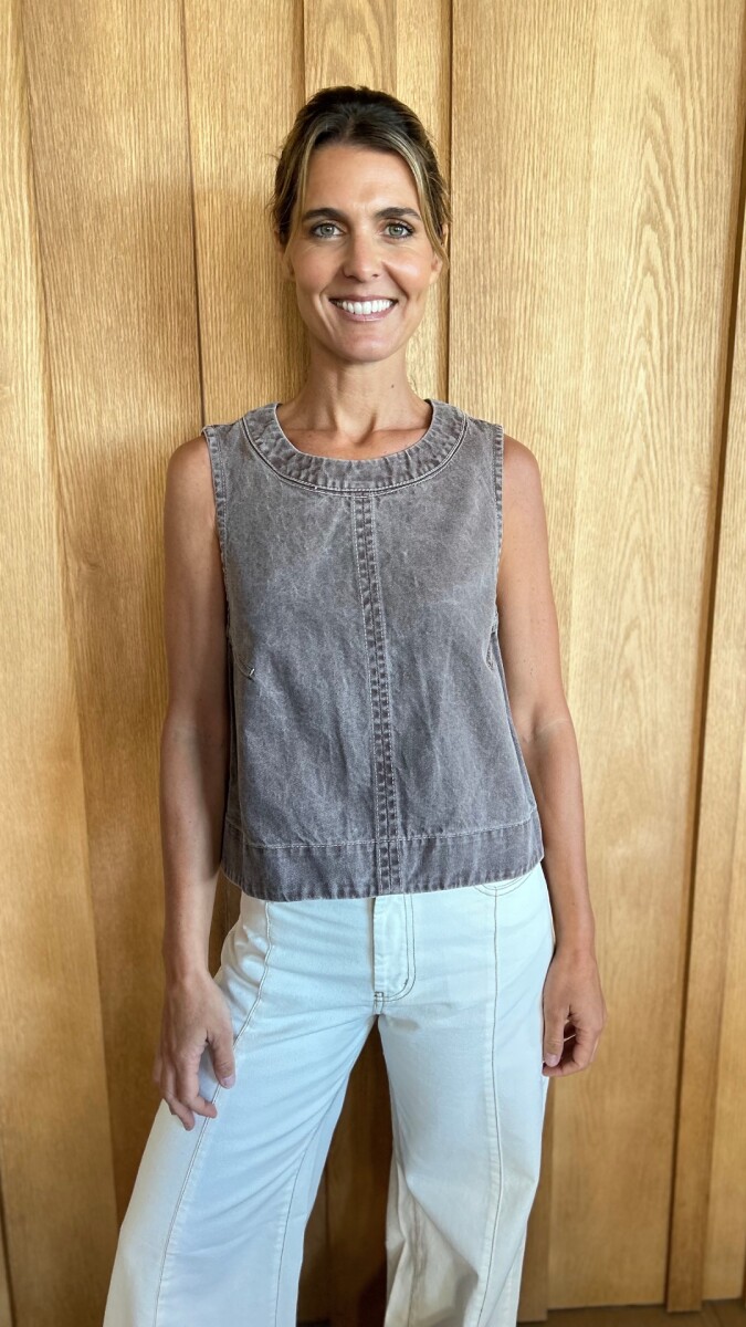 Chaleco Cadaqués - Denim Tostado 