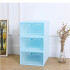 Caja Organizadora Zapatos Zapatera 24 Unidades Caja Apilable Variante Color Celeste
